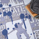7' X 9' Blue Flatweave Area Rug