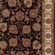 8' X 11' Brown And Ivory Oriental Area Rug