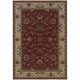 4' X 6' Red Ivory And Black Oriental Area Rug