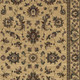 5' X 8' Ivory And Green Oriental Area Rug