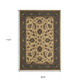7' X 10' Ivory And Blue Oriental Area Rug