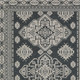 7' X 10' Blue And Gray Medallion Area Rug