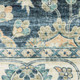 5' X 7' Blue And Ivory Oriental Distressed Area Rug