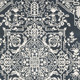 4' X 6' Blue And Ivory Oriental Area Rug