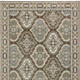 8' X 11' Ivory And Blue Medallion Area Rug