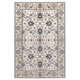 7' X 10' Ivory And Blue Oriental Area Rug
