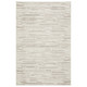 10' X 13' Ivory And Brown Striped Distressed Area Rug