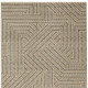 10' X 13' Beige And Gray Striped Area Rug With Fringe