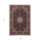 2' X 3' Blue And Red Oriental Area Rug