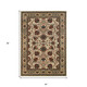2' X 3' Ivory And Red Floral Area Rug