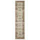 8' Ivory Oriental Distressed Runner Rug