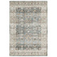 8' X 10' Gray And Ivory Oriental Area Rug
