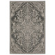 5' X 8' Gray And Light Gray Oriental Area Rug