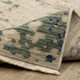 5' X 8' Beige And Green Abstract Area Rug With Fringe