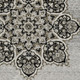5' X 8' Gray And Black Medallion Area Rug With Fringe