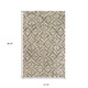 4' X 6' Brown And Ivory Wool Floral Hand Tufted Area Rug