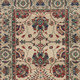 8' Ivory And Red Floral Runner Rug