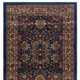 8' Blue And Red Oriental Runner Rug