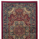 8' Red And Blue Oriental Runner Rug