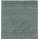8' Light Blue Wool Hand Tufted Runner Rug