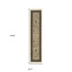 10' Ivory And Dark Blue Medallion Runner Rug With Fringe
