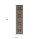 10' Black White And Orange Medallion Runner Rug With Fringe