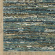 8' X 11' Blue Brown And Ivory Striped Area Rug