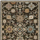 5' X 7' Brown Black And Tan Oriental Area Rug