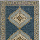 10' X 13' Blue And Gold Medallion Area Rug