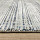 10' X 13' Gray And Blue Striped Hand Tufted Area Rug