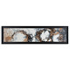 Divergent Hand Painted Black Floater Frame Wall Art
