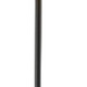 60" Brown And Black Floor Lamp With Brown Veneer Drum Shade
