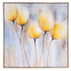 Sunny Blooms Hand Painted Gold Floater Frame Wall Art