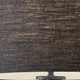 Black Metal Tripod Floor Lamp With Black Fabric Drum Shade