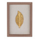 Golden Leaves II Brown Shadowbox Textual Art Wall Art