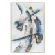 Traverse Hand Painted Silver Floater Frame Wall Art