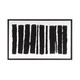 Monochrome Rhythms Hand Painted Black Floater Frame Wall Art