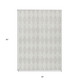 3' X 5' Ivory And Beige Geometric Washable Indoor Outdoor Area Rug