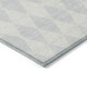 10' X 14' Silver And Ivory Geometric Washable Indoor Outdoor Area Rug