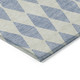 10' X 14' Sky Blue And Ivory Geometric Washable Indoor Outdoor Area Rug