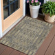 3' X 5' Gray Taupe And Beige Moroccan Washable Indoor Outdoor Area Rug