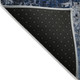 5' X 8' Navy Blue And Denim Blue Abstract Washable Indoor Outdoor Area Rug