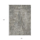 10' X 14' Gray Beige And Black Geometric Washable Indoor Outdoor Area Rug