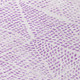 8' Purple And Ivory Round Geometric Washable Indoor Outdoor Area Rug