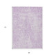 8' X 10' Purple And Ivory Geometric Washable Indoor Outdoor Area Rug