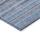 5' X 8' Sky Blue And Navy Blue Striped Washable Indoor Outdoor Area Rug