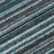 8' Teal Blue Sky Blue And Gray Round Striped Washable Indoor Outdoor Area Rug