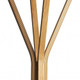 68" Natural Modern Wood Coat Tree Rack