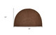 24" X 36" Brown Synthetic Fiber Abstract Outdoor Semi Circle Door Mat