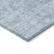 3' X 5' Sky Blue And Denim Blue Floral Washable Indoor Outdoor Area Rug